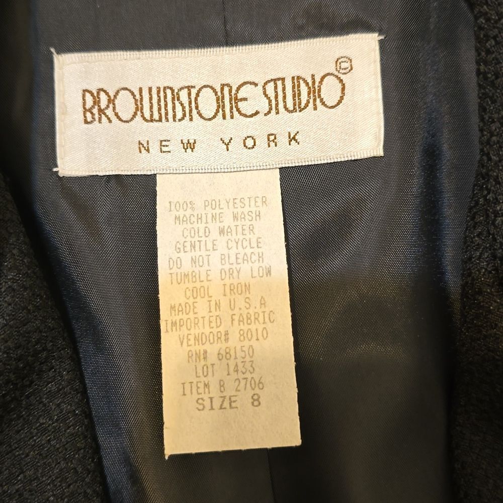 BROWNSTONE STUDIO NEW YORK BLAZER JACKET SIZE 8 - Picture 8 of 8
